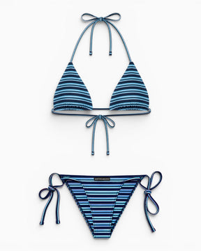 Soon To Be Announced Tangled Bikini Set Blue