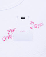 Soon To Be Announced Your Eyes Only Crop Kadın Tank Top