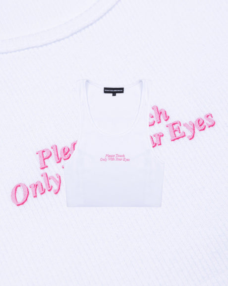 Soon To Be Announced Your Eyes Only Crop Kadın Tank Top