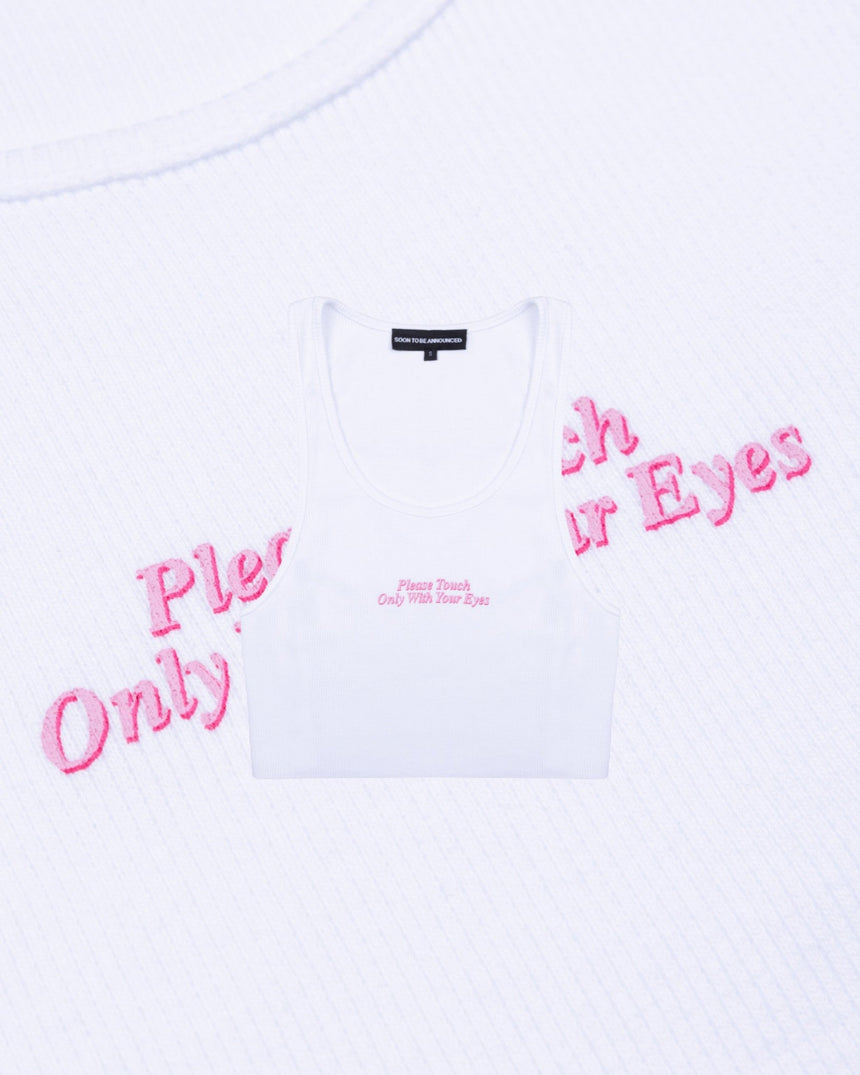 Soon To Be Announced Your Eyes Only Crop Kadın Tank Top