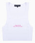 Soon To Be Announced Your Eyes Only Crop Kadın Tank Top White