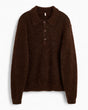 Sunflower Mohair Polo Erkek Kazak Brown