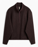 Sunflower Wool Half Zip Erkek Sweatshirt Brown