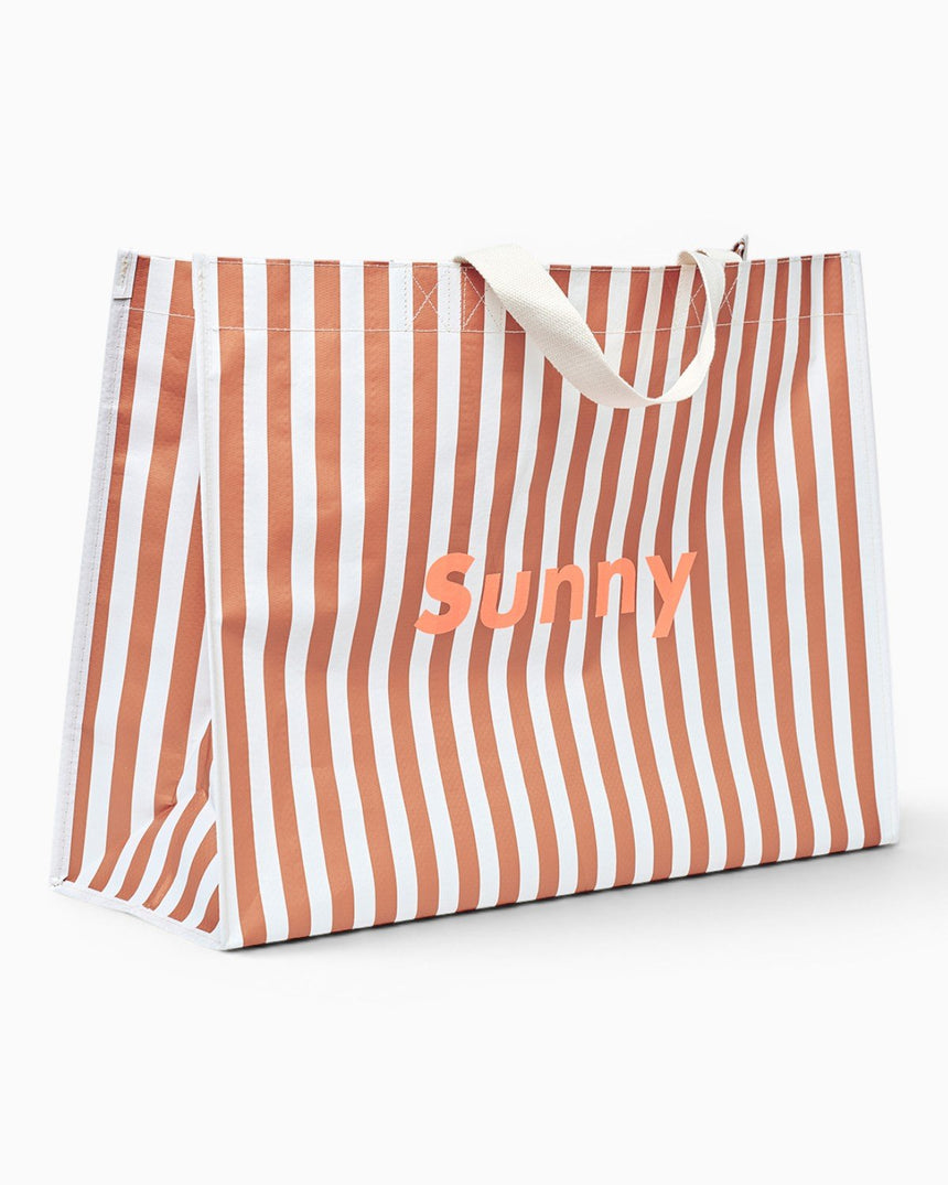 Sunnylife Carryall Plaj Çantası Tierra Clay Stripe