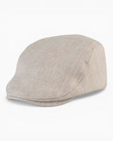 tête bleue Darel Flat Linen Cap