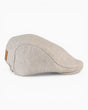 tête bleue Darel Flat Linen Cap Beige