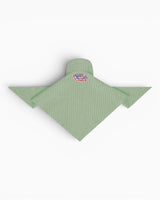 tête bleue Rielle Sardine-Patch Linen Blend Visor Bandana Green