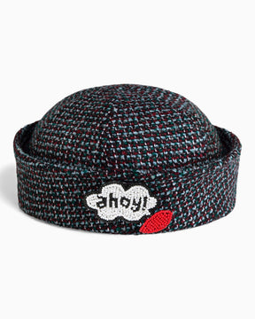 tête bleue Yvette Sailor Tweed Dixie Cup Green
