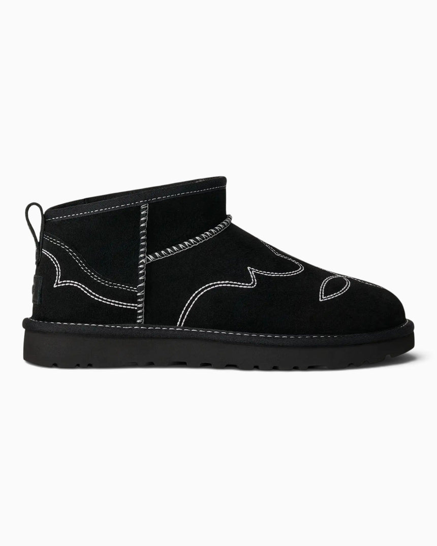 UGG Classic Ultra Mini Western Kadın Bot Black