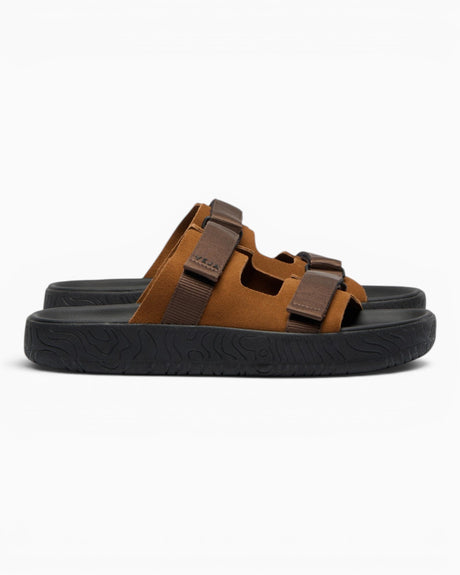VEJA Arpoador Suede Soft Erkek Sandalet Cognac/Eagle/Black