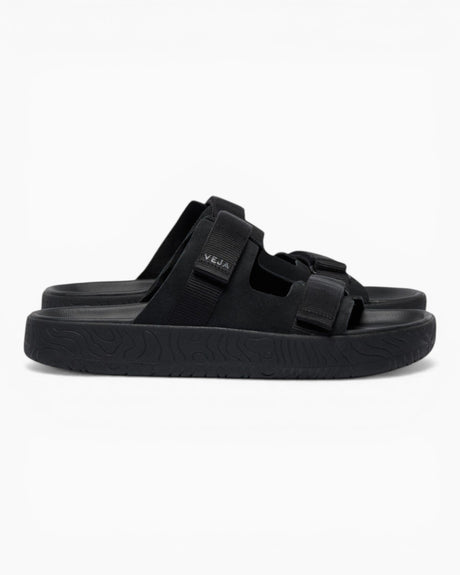 VEJA Arpoador Suede Soft Erkek Sandalet Full Black