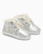 VEJA Baby Winter Light ZZ Leather Bebek Sneaker Silver/Pierre