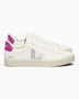 VEJA Campo Chromefree Leather Kadın Sneaker White/Silver/Ultraviolet