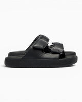 VEJA Etna Bold Leather Kadın Terlik Full Black
