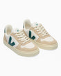 VEJA Small V-10 Laces Chromefree Leather Çocuk Sneaker Extra White/Brittany Almond