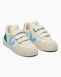 VEJA Small V-90 O.T. Leather Çocuk Sneaker White/Aqua/Emeraude