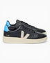 VEJA V-82 II Grained Leather Erkek Sneaker Black Pierre/Aqua