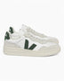 VEJA V-90 Leather Suede Logo Erkek Sneaker Extra White/Cyprus