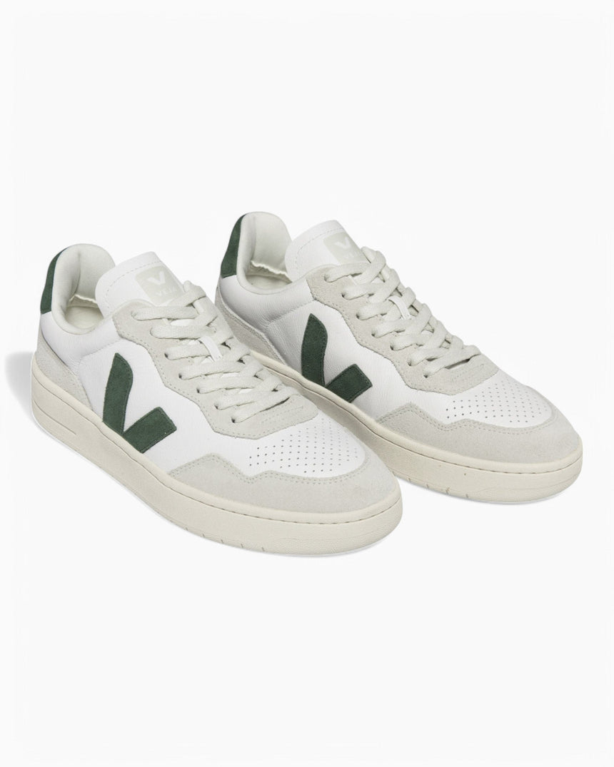 VEJA V-90 Leather Suede Logo Erkek Sneaker