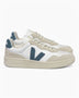 VEJA V-90 Leather Suede Logo Kadın Sneaker Extra White/California