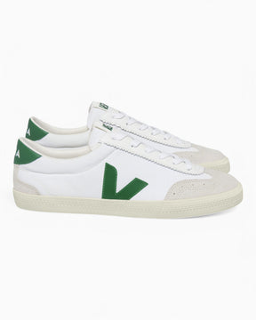 VEJA Volley Canvas Erkek Sneaker White/Emeraude