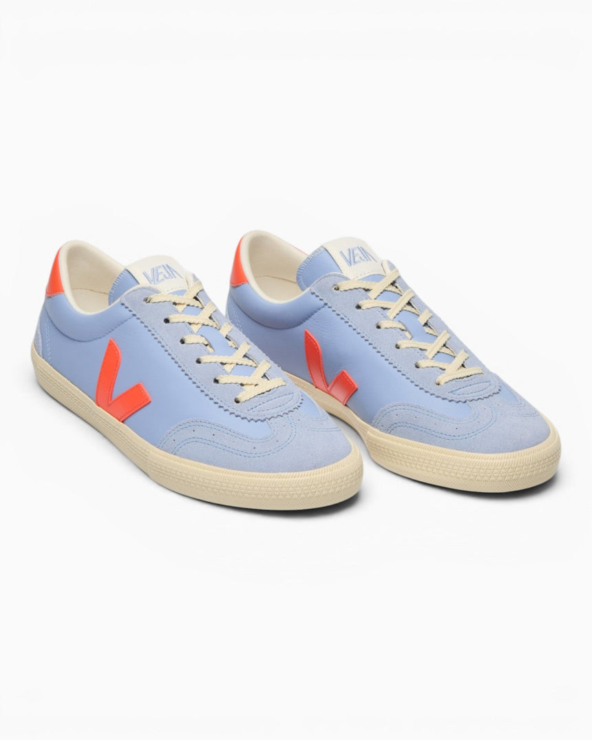 VEJA Volley Organic Traced Leather Suede Panel Kadın Sneaker