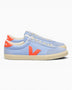 VEJA Volley Organic Traced Leather Suede Panel Kadın Sneaker Olympe Orange/Fluo/Calcaire