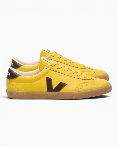 VEJA Volley Organic Traced Leather Kadın Sneaker Sunshine/Eagle/Natural